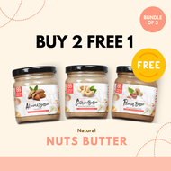 Fresh Bulk Nuts Butter Bundle (3 bottles) (Peanut Butter / Almond Butter / Cashew Butter) | No Prese