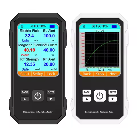 3in1 Electric Field Magnetic Field RF Radiation Detector Electromagnetic Radiation Tester EMF Meter 