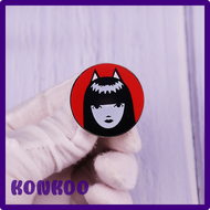 [KONKDO] Emily The Strange Pin Gothic Button Brooch