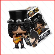 Ere1 FUNKO POP Band Guns N Roses Slash Action Figure Model Dolls Toys For Kids Home Decor Gifts Collections Ornament
