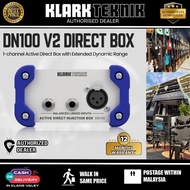 Klark Teknik DN100 V2 1-channel Active Direct Box with Extended Dynamic Range (DN100 V2 /DN100V2/ DN
