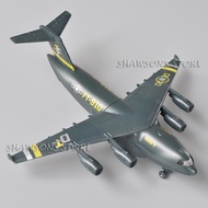 Diecast Transport Aircraft Model Toy Boeing C-17 Globemaster Miniature Replica Plane Pull Back With 