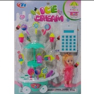 mainan anak gerobak ice cream kalkulator set FI565