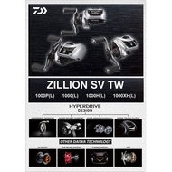 21 Zillion Sv Tw 1000L,1000HL,1000PL, 1000XHL New Model Baitcasting Fishing Reel with 1 Year Warrant