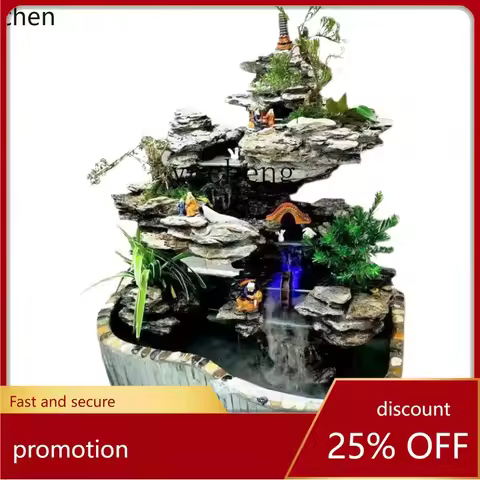 ZML large rockery flowing water fountain landscaping courtyard office inside and outside fish pond o