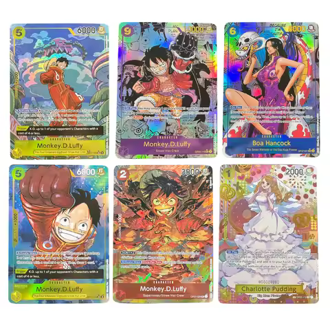 Anime One Piece OPCG English Game Charlotte Pudding (SP) Porche Eustass Jinbe Monkey.D.Luffy Nami Ho