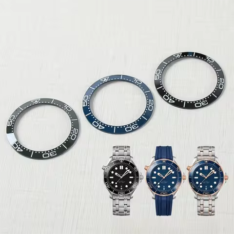 Ceramic bezel replacement for Omega 42mm new Seamaster 300 dive watch, 1:1 high-quality bezel