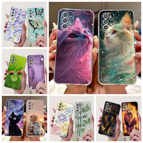 For Samsung Galaxy A52 A52s A72 5G Case Cute Painted Cover Soft Silicone Phone Cases For Samsung A52