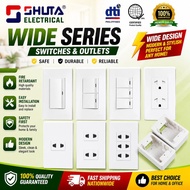 SHUTA Wide Series Switch&Outlet 1gang 2gang 3gang Switch Socket