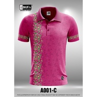 A001 BATIK SONGKET SUBLIMATION POLO COLLAR TSHIRT
