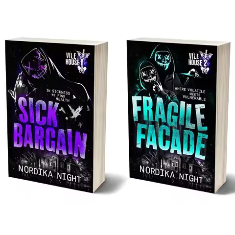 1 book Fragile Facade, Sick Bargain by Nordika Night - Vile House #2 #1, Dark M/M Romance Paperback 