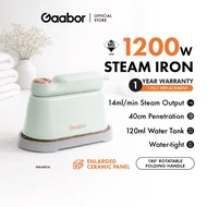 Gaabor Travel Portable Electric Steam Iron 1200W Wet & Dry Iron Steamer Garment HM-M01A