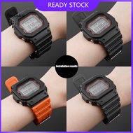 FOCUS Wristwatch Strap Waterproof Breathable Soft Smart Watch Band Replacement for Casio DW-6900/GW-M5610/DW-5600E