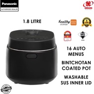 Panasonic Microcomputer Rice Cooker 1.0L SR-DM104KSK (BK) / 1.8L SR-DK184WSK (WH) & SR-DM184KSK (BK)