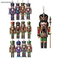 [SOURC] 12/24/36pcs Christmas Nutcracker Soldier Wooden Pendant Xmas Tree Hanging Ornament Navidad D