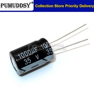 10PCS  35V1000UF 13*21mm 1000UF 35V 13*21 Electrolytic capacitor New original