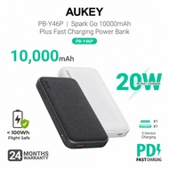 Aukey PB-Y46P/ PB-Y46 Spark Go 10000mAh 20W/15W Fast Charging Compact & Slim Power Bank  (24 Months 