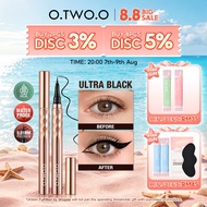 O.TWO.O Gold Eyeliner Pen Waterproof Long Lasting Black Eyeliner Pen Kalis Air Hitam