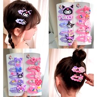 MS PB 072 (70PC = 1KG) 5IN1 SANRIO HAIR CLIPS KUROMI MELODY KIRBY HAIR ACCESSORIES FASHION CLIPS