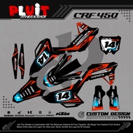 Decal CRF 450 hrv Terbaru Full Body Decal CRF 450 HRV Full Body Keren Stiker CRF 450 Full Body