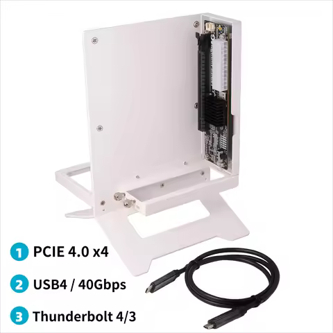 EGPU Thunderbolt 4/3 TB3/TB4 To PCIe X16 PCI-E 4.0 X4 GPU Dock External Graphics USB4 NUC ITX STX La