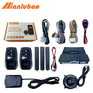 Manlubao 6-B PKE Car Alarm Passive Keyless Entry Remote Start Stop & Push Button Start System Vibrat