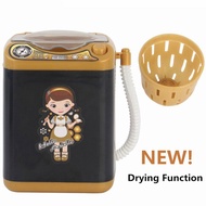 Electric Drum Washer Machine Toy Simulation Cleaning Toy Boys Girls Role for Play Pretend Toy Powder Puff Washing Machin