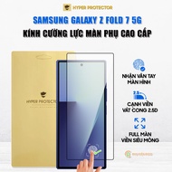 Kính cường lực Samsung Galaxy Z Fold 7 5G trong suốt full màn hình viền đen siêu mỏng nhận vân tay c