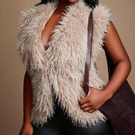 Plus Size Women's Fall & Winter Elegant Gorgeous Glamorous Sexy Basic Sleeveless Vest Slimming Faux 