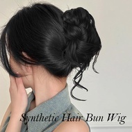 Women Synthetic Hair Bun Wig Hair Accessories Invisible Clip Hair Hair Real Hair Extension I4o4