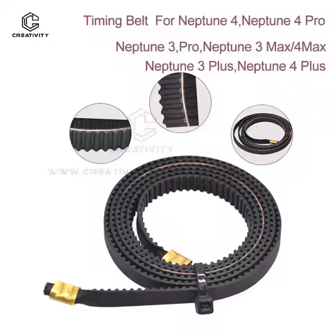 For Neptune 4,Pro X-Axis Y Axis Synchronous Rubber GT2 Width 6mm Timing Belt Fit Neptune 4,3 Max Nep