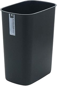 Fudogiken F2478 Slim Trash Can 15, Black, Width 8.0 x Depth 11.8 x Height 14.2 inches (20.3 x 29.9 x
