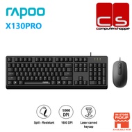 Rapoo X130Pro Wired Optical Mouse & Keyboard Combo
