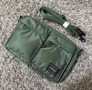 順豐包郵💜PORTER TANKER 日本吉田 綠色 通勤 單肩包 斜挎包 男款Shoulder bag Crossbody bag Men's