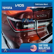 Toyota Vios AC100 2023-2025 Taillamp Cover Chrome Matte Black Vios AC100 2023-2025 TAM Auto Mart Car