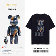 Bearbrick Hot Trend Shirt - 100% Cotton Cool Fabric, Short Sleeves, Men And Women Can Wear, Size S - 5XL BEAR013 Wide Form