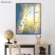 ADL Framed Paint By Numbers Kit For Adults Beginner & Kids Ages 8-12, Easy Flower Paint By Numbers W