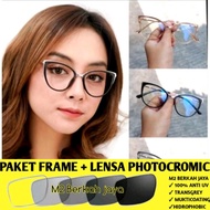 Premium iron cat eyes frame glasses, glasses Wanita, minus cyl glasses