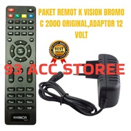 remote reciver receiver parabola k vision original plus adaptor 12V