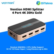 Vention HDMI Splitter 4 Port 4K 30Hz Gold