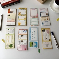 Creative Tearable Notes Ancient Collage Cute Notebook Paper Notebook Sticky Material Decoration [Tea