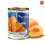 Kronos Premium Canned Peach Halves in Syrup Low Sugar Fresh Taste 820g Can