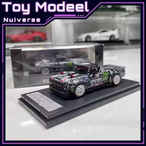 SW 1:64 Mustang Hoonicorn F-150 Monster Energy Tianmen Mountain High Detail Diecast Alloy Car Model 