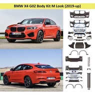 BMW X4 G02 2018 2019 2020 X4M F98 bodykit body kit front side rear bumper skirt diffuser lip grill g