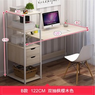 Modern Home Office Desk Table with Book Shelf 3 Tier