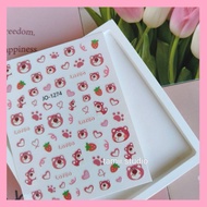 sticker Nail Stickers lotso Bear Pattern lotso/ Tamii studio