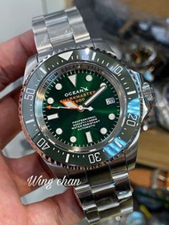 OceanX SHARKMASTER 1000 SMS1083 綠陶瓷圈 1000米深潛 原廠保用二年 新色 閃電針