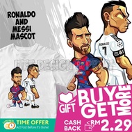 Anime Baju Ronaldo Messi Football T Shirt Lelaki Kanak Boy Shirts Tshirt Fashion Perempuan Budak Mur