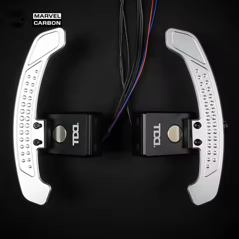 For Hyundai N/GT i30N Kona N Ioniq 5 N Elantra N Veloster Carbon Fiber LED Magnetic Steering Wheel P