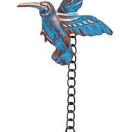 Rain Chains for Gutters 7.87ft Decorative Downspout with 7 Cups Hummingbird Design Copper Bell Rain 